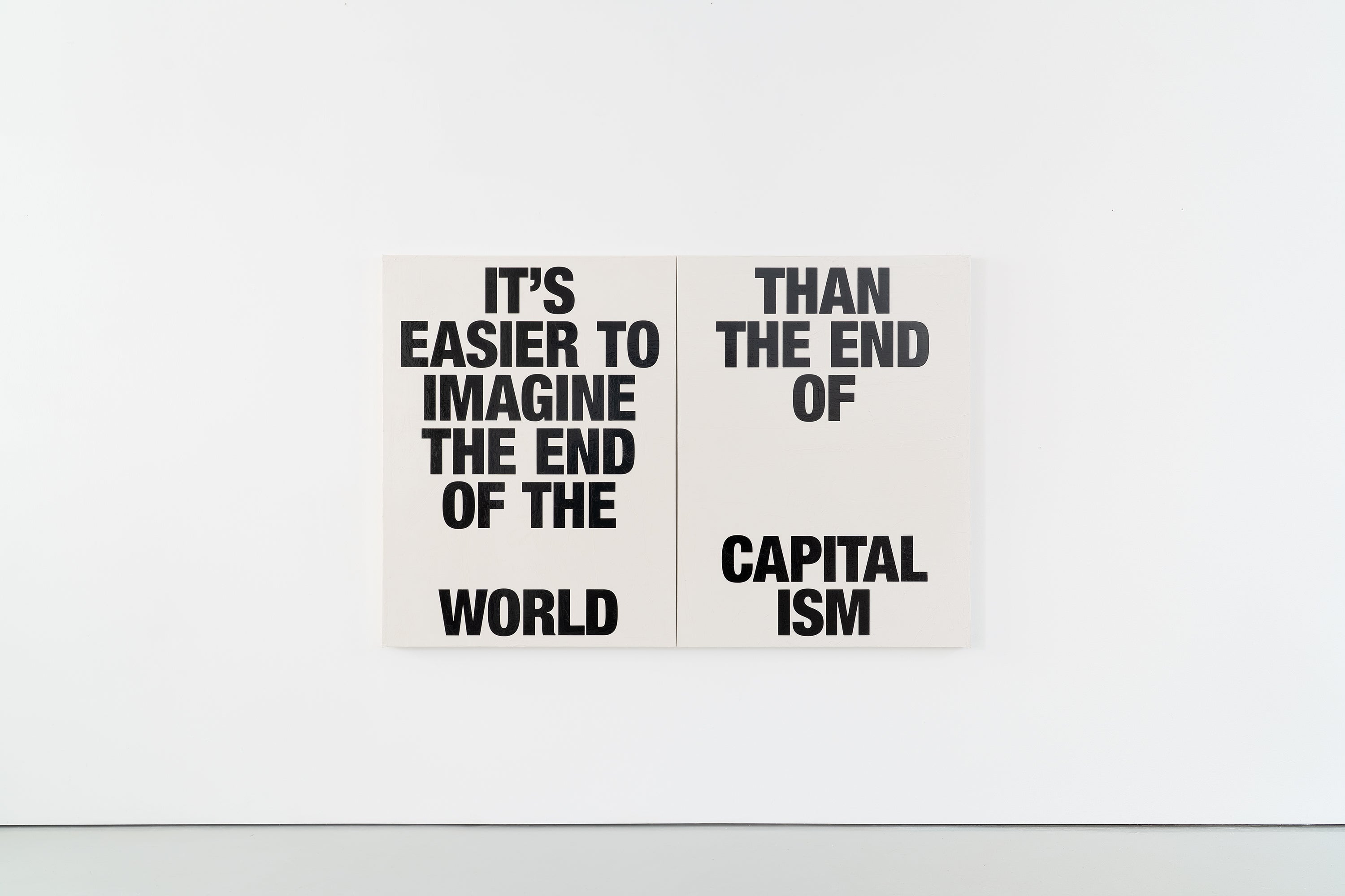 END OF CAPITALISM CANVAS 2x90x120CM