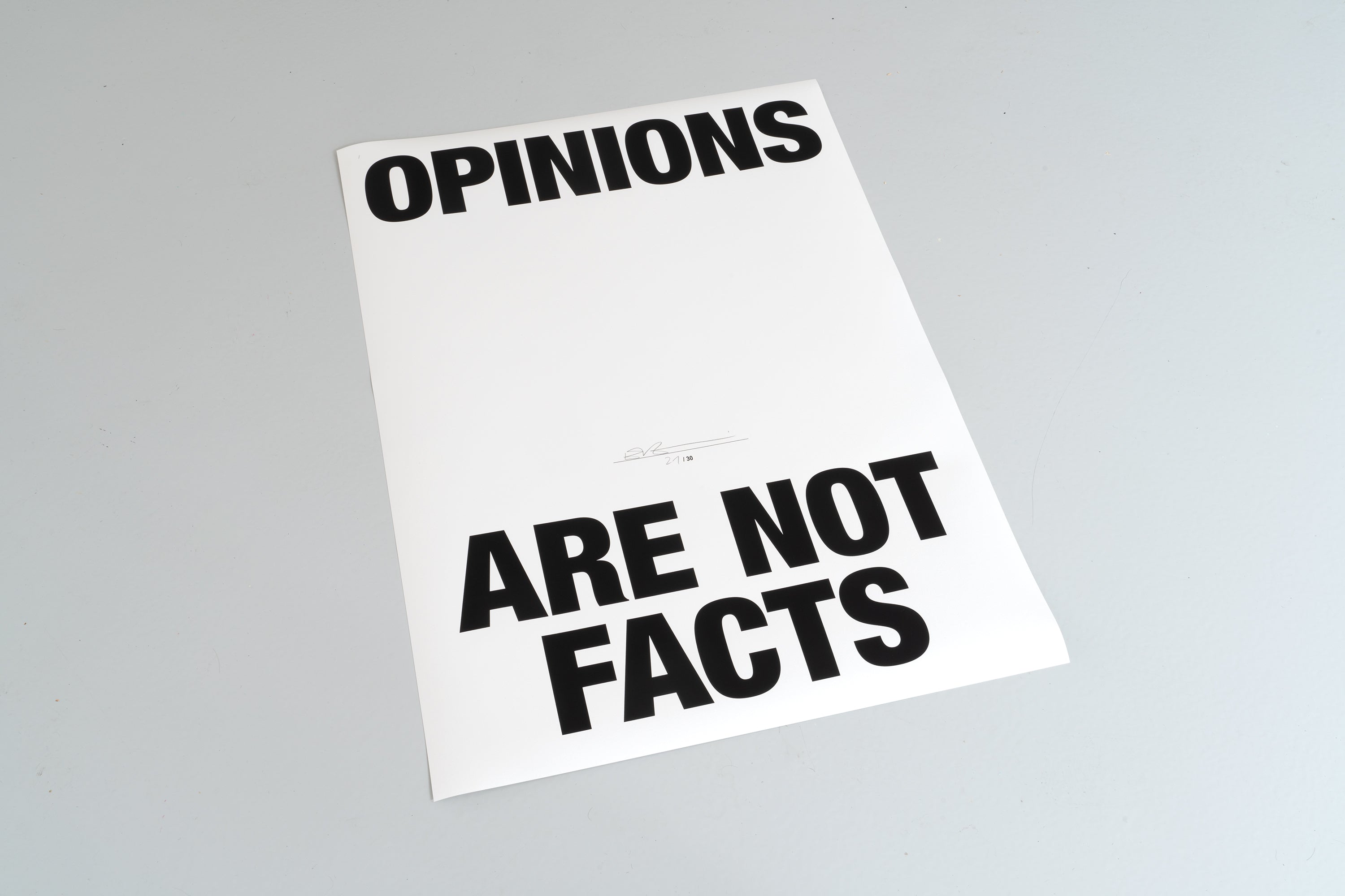 OPINIONS ARE NOT FACTS